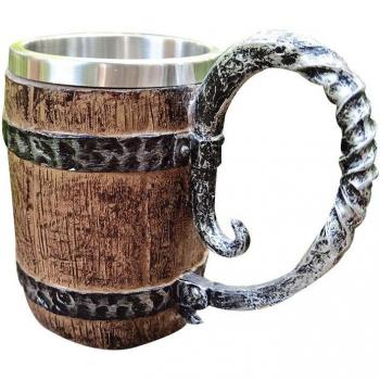 Vintage Holz Kaffee Becher