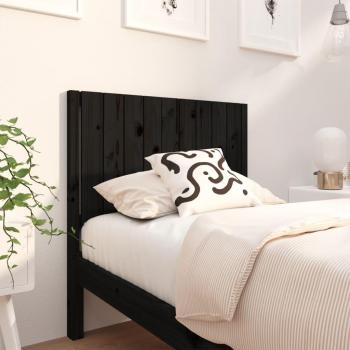 Tête de lit en bois massif de pin noir 95,5x4x100 cm