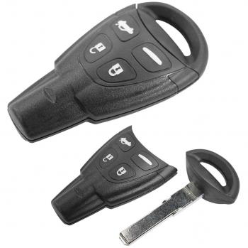 Cover Chiave Guscio Telecomando Nero 4 Tasti Saab 9.5 Station Wagon