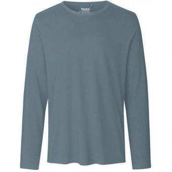 Teal Rundhals Langarmshirt für Herren