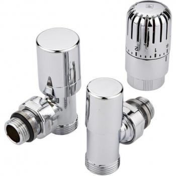 Robinets de radiateur d'angle en laiton