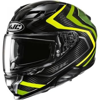 Casco Integral HJC F71 Carbon Negro-Amarillo (S)