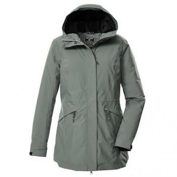 Wasserabweisender Damen‑Parka Killtec KOW 19 – Graugrün, 46