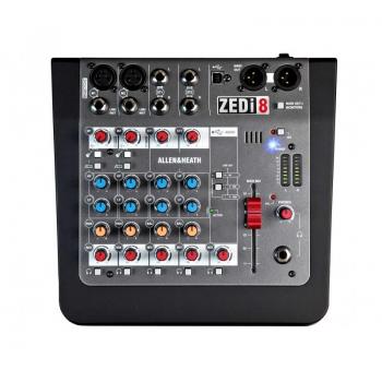 Allen & Heath ZEDi-8 Analog Mixer mit 2 Mic/Line, 2 Stereo und 2 DI Eingängen