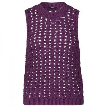 Zero Strickpullover »zero Pullunder mit Lochmuster«