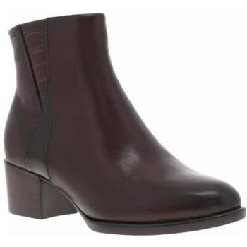 Bottines Tamaris Cuir Rouge à Talon
