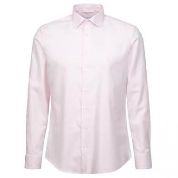 Pepita Herren Business Hemd Shaped Kentkragen Struktur