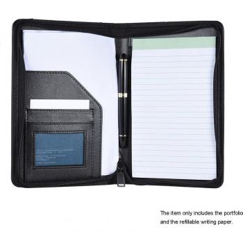 Compact Business Padfolio with Memo Pad and Card Holder