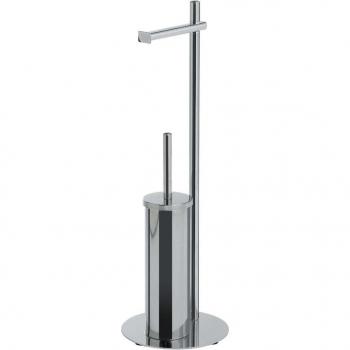 Columna de baño con escobillero integrado GEDY Circe en cromo