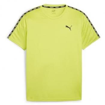 Camiseta PUMA Fit Taped Amarillo Talla M