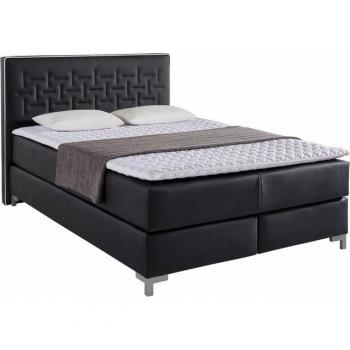 Coos Boxspring – INOSIGN mit ausgeprägter Kopfteil‑Steppung, 3 Matratzenoptionen, 2 Härtegrade