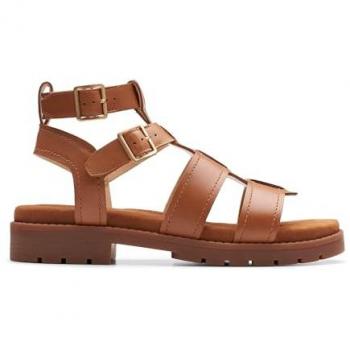Clarks Damen Leder Gladiator Sandalen Orinoco Cove Braun 39,5 EU
