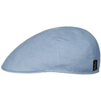 Uni Light Linen Flat Cap (Light Blue) – Borsalino, Size L 58-59 cm