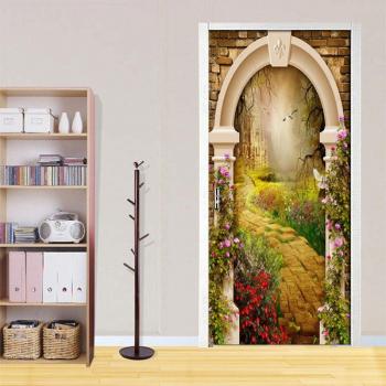 3D Waterproof Castle Door Decor