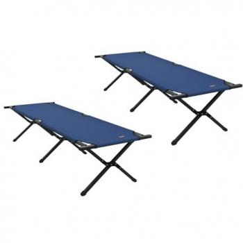 VidaXL Camping Schlafbett 2er Set Blau