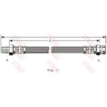 TRW Brake Hose PHB136