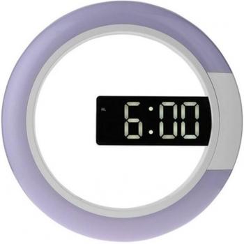 Elegante LED Wanduhr mit Spiegeloberfläche