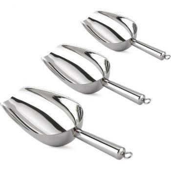 Eis Schöpfer Set aus 3 Edelstahl Schaufeln