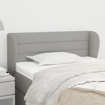 VidaXL Kopfteil Hellgrau mit Ohren 83x23x78/88 cm Stoff