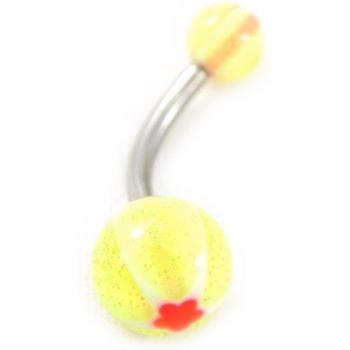 Boule de Piercing 'Tecno' Jaune
