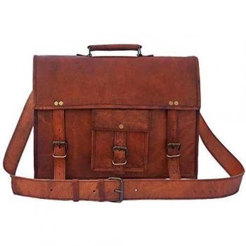15‑inch Rustic Town Leather Laptop Messenger Bag – Executive Briefcase & College Carryall