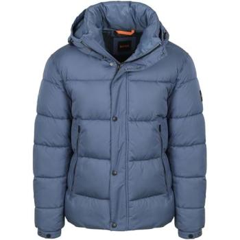 BOSS Steppjacke OMARIS – blau, Regular Fit, wasserabweisend, Größe XL