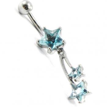 Adorno Corporal 'Estrellas Fugaces' Turquesa