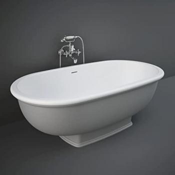 RAK Ceramics Double Ended Freestanding Bath | Stone Resin | 1560mm x 810mm