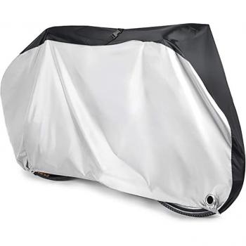 Housse vélo 190 T, étanche, ventilée, anti‑UV, avec compartiment de stockage
