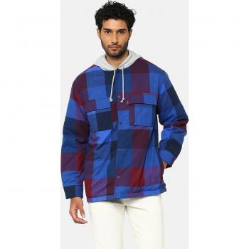 Levi's Jack Worker Overshirt Hooded Blu Rosso XL