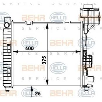 Motore Freddo BEHR Hella 8MK 376 713‑031 Premium Line