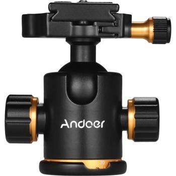 Adaptador de Cabeza de Bola Andoer de Aleación de Aluminio