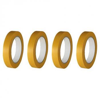Hitzebeständiges UV‑Goldband Lackiererklebeband 50 m – 48 Rollen