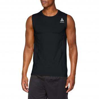 Odlo Männer BL Top Crew Neck Shirt mit Ceramicool – Schwarz – L (Large)