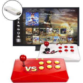 Pandora Twince. Emulador de juegos clásicos HDMI con 2 joysticks inalámbricos. 1 y 2 jugadores. DAM blanco