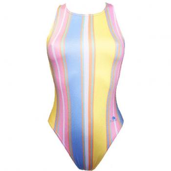 Turbo Pastel Stripe – Spallina Larga – Giallo Rosa Blu (M)