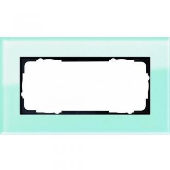 Gira 100218 Steckdosenrahmen 2‑fach, ohne Mittelsteg – Esprit Mint
