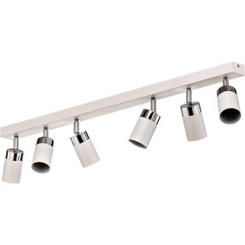 White/Silver Joker Six-Bulb Ceiling Lamp