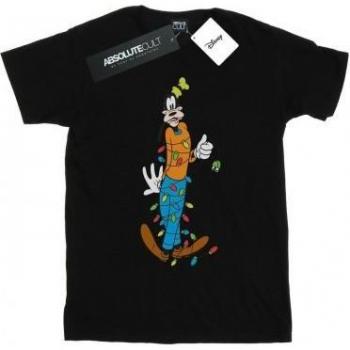 Top Uomo Disney Maniche Lune Natale Luci Scatenate Bianco
