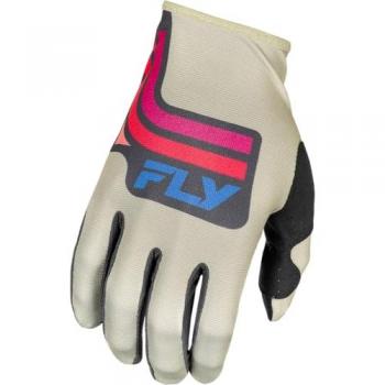Gants FLY Racing Lite Vice en Gris-Rose-Corail