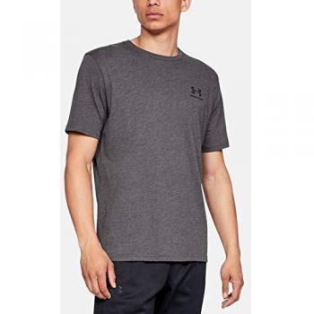 Under Armour Armour UA Left Chest Logo Short Sleeve Mens Charcoal Medium Heather S male