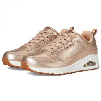 Skechers Uno – Metallixs Plateausneaker mit Skech‑Air