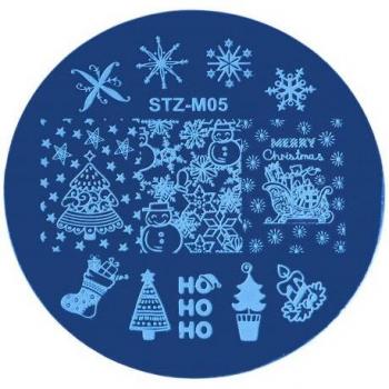 Nail Art Décoratif : Plaque Pochoir de Noël