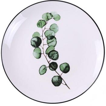 Plato de Postre y Ensalada Verde