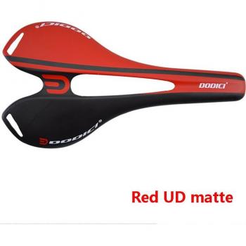 Selle DODICI en fibre de carbone 110g, vélo de route, rouge/blanc