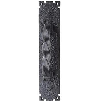 Forged Black Loop Door Pull – 310 × 66 mm (Traditional Style)
