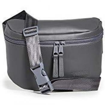Sac banane Eastpak Bane en cuir enduit gris