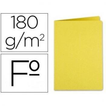 Sous-dossier en carton folio jaune 180g/m2