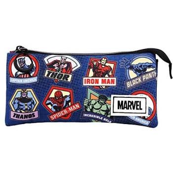 Disney Astuccio Triplo Marvel Multicolore Taglia Unica