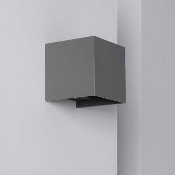 Applique da Esterno LED 6W New Eros Grigio Doppia Illuminazione 4000K